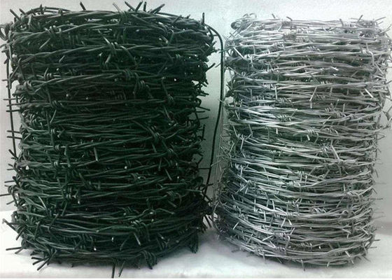 Hot Dipped Galvanized 15cm 50kg Barbed Wire Security Fence